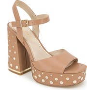 Kenneth Cole New York Dolly Stud Ankle Strap Platform Sandal
