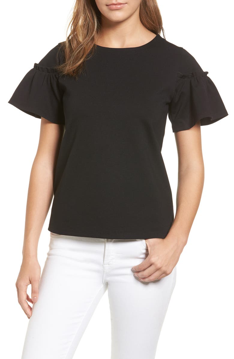Halogen<sup>®</sup> Ruffle Sleeve Top, Main, color, 