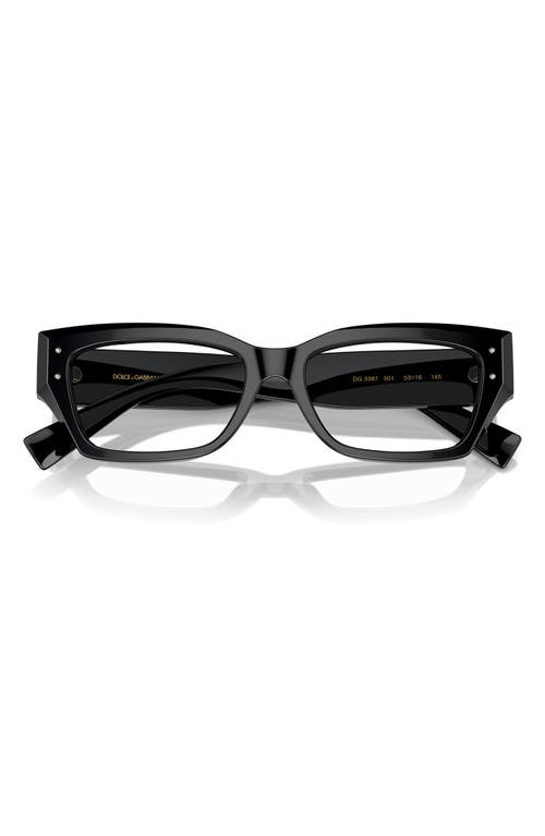 Dolce & Gabbana Dolce&gabbana 51mm Rectangular Reading Glasses In Black