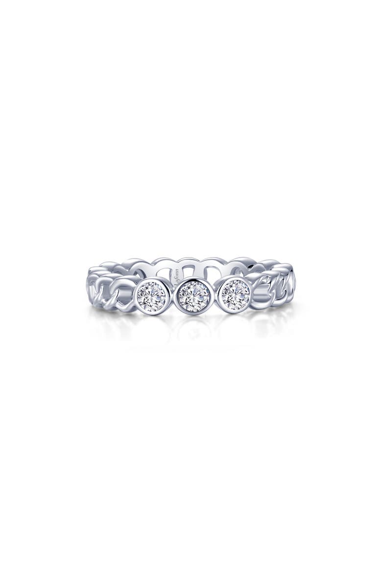 Simulated Diamond Eternity Ring, Main, color, WHITE