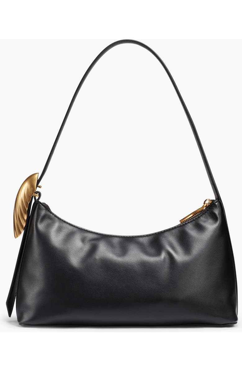 Donna Karan New York Georgette Shoulder, Alternate, color, Black/Gold