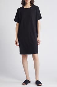 Eileen Fisher Boxy Crewneck T-Shirt Dress