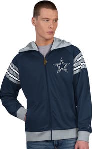 Pro Player Men's Pro Player Navy/Gray Dallas Cowboys Helmet Full-Zip Hooded Track Jacket