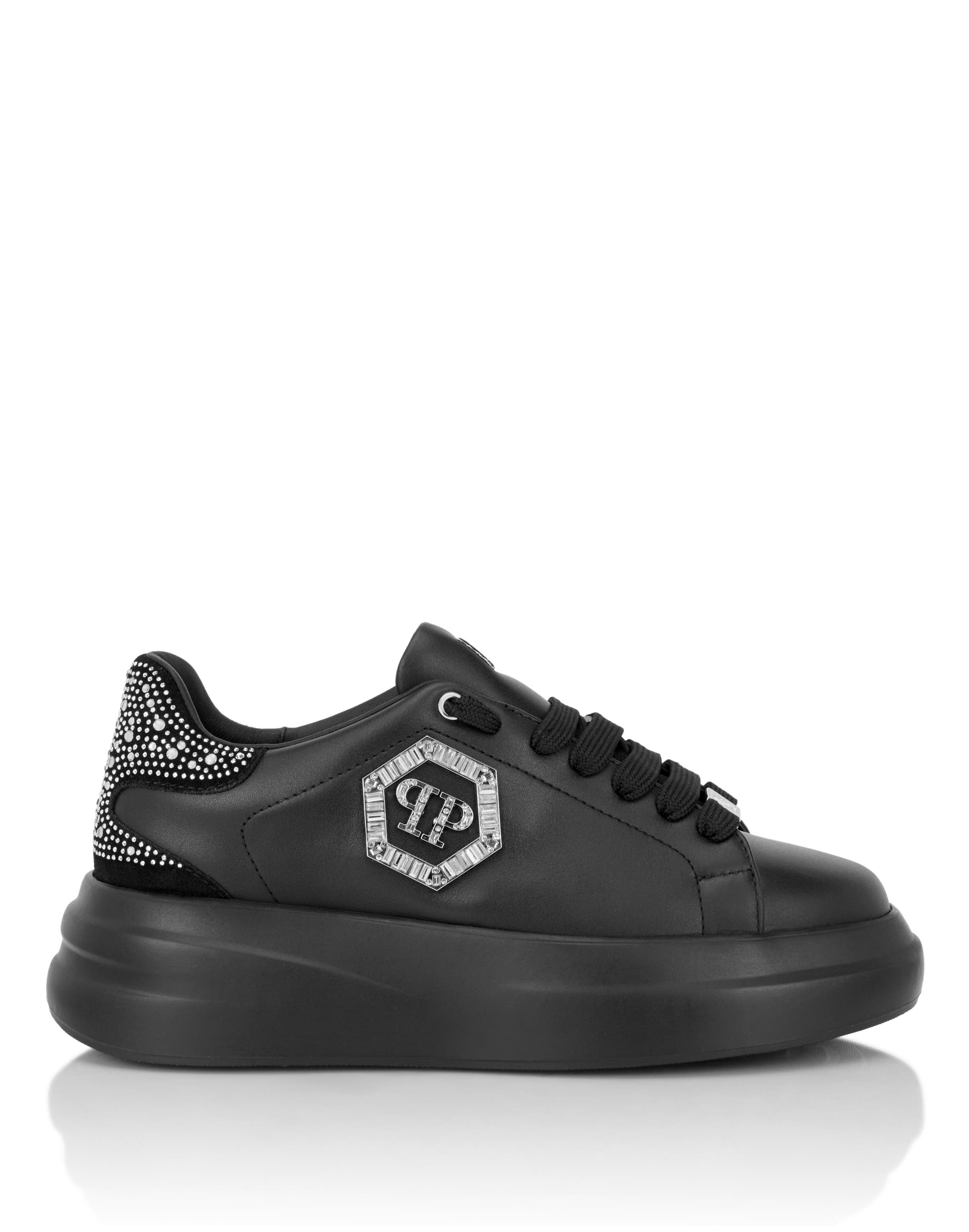 Low-Top Sneakers Megastar Strass Women, Alternate, color, black/black