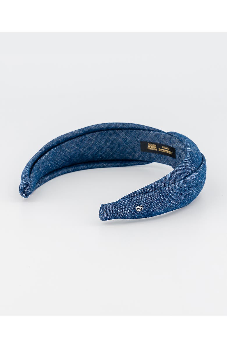 Aleandre de Paris Denim headband, Alternate, color, Blue