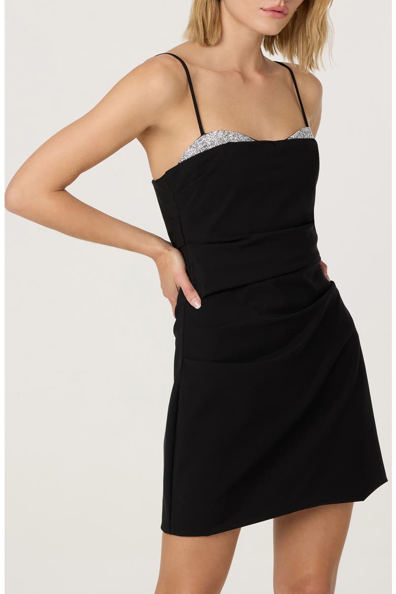 Kalista Minidress, Alternate, color, BLACK