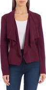 Bagatelle Draped Faux Suede Jacket