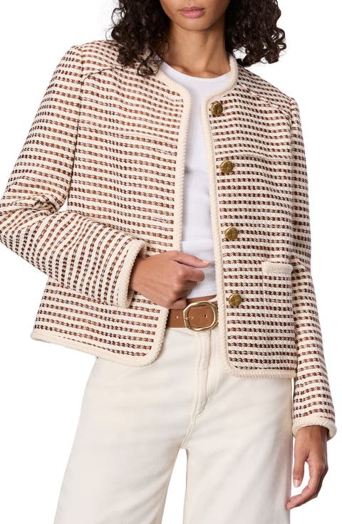 Mirabelle Cotton Blend Tweed Jacket