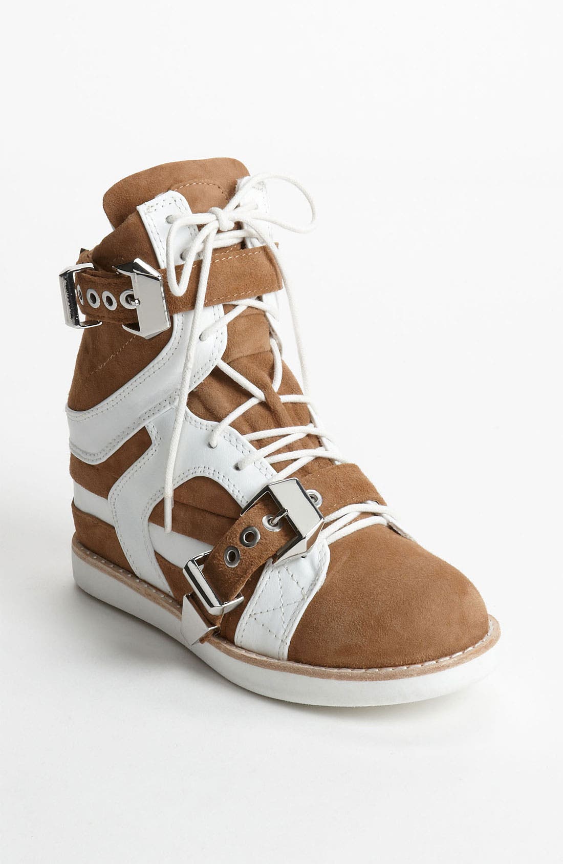 'Iverson' Sneaker, Main, color, NUDE SUEDE WHITE