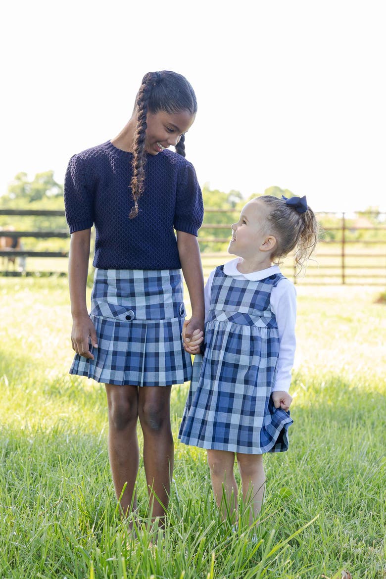 Plaid Jumper with Pocket, Alternate, color, Blue & Navy Plaid