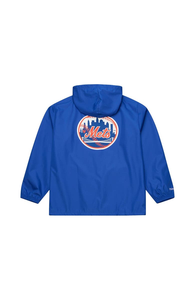Mitchell & Ness Men's Mitchell & Ness Royal New York Mets Full-Snap Hooded Coaches Jacket, Alternate, color, Royal
