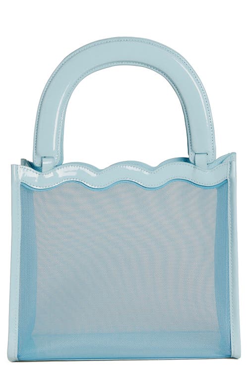 Reformation Emma Mini Top Handle Bag in Light Blue Mesh at Nordstrom