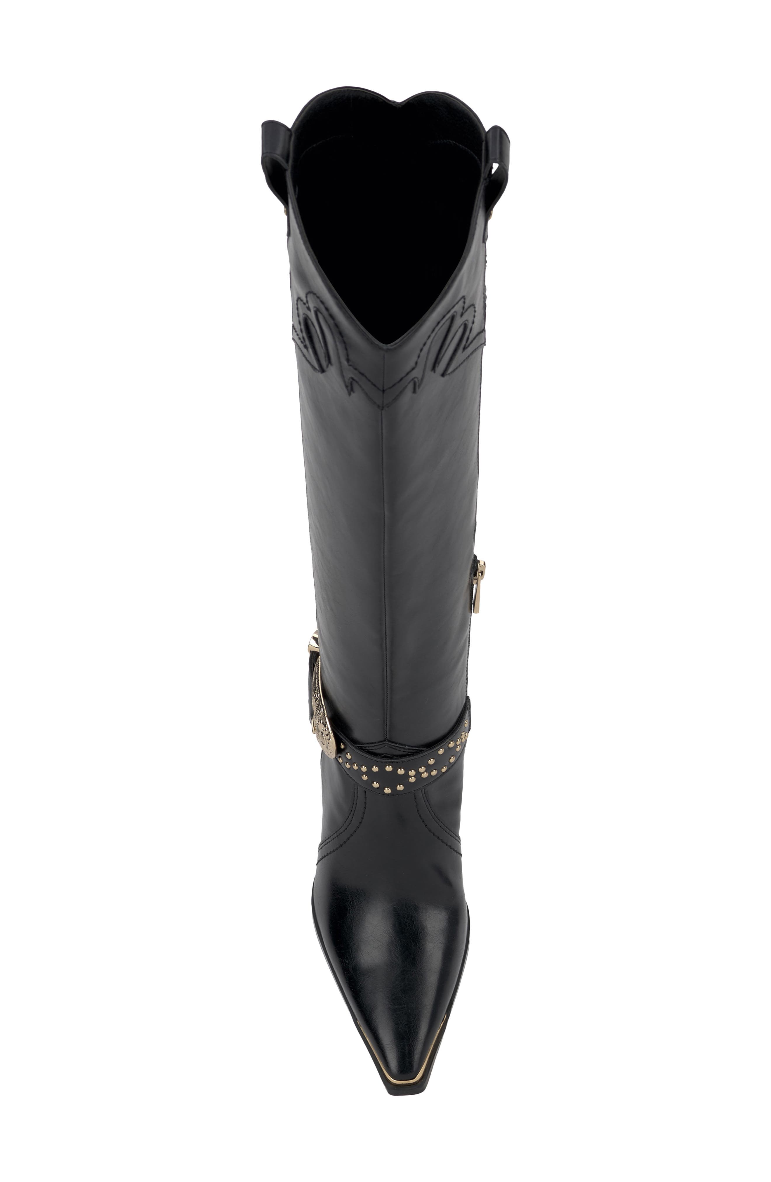 Jessica Simpson Kenzin Knee High Western Boot, Alternate, color, Black
