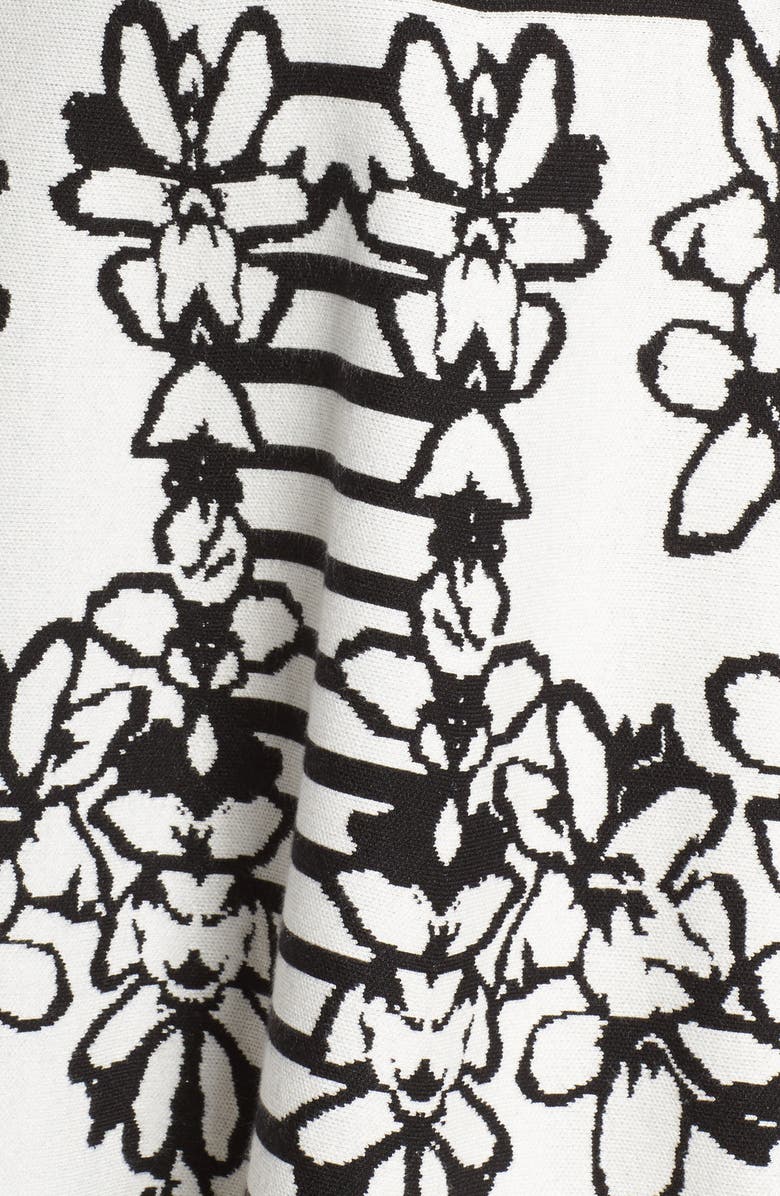 Eliza J Sweater Fit & Flare Dress, Alternate, color, 