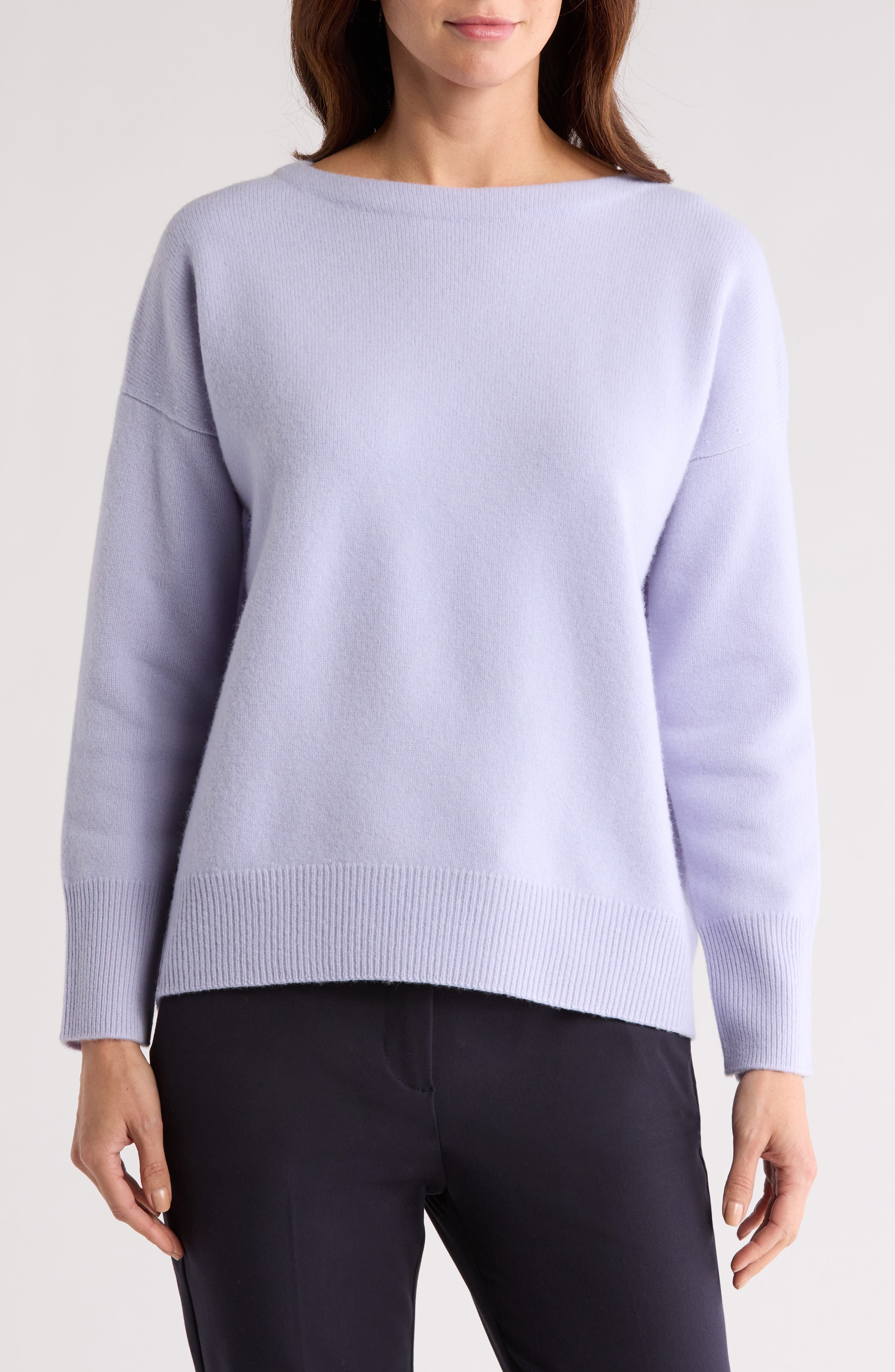 Vince Boat Neck Wool & Cashmere Pullover Sweater