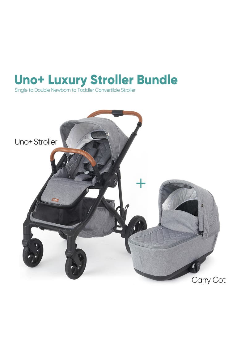 Uno+ Luxury Stroller Bundle, Alternate, color, PEARL GREY