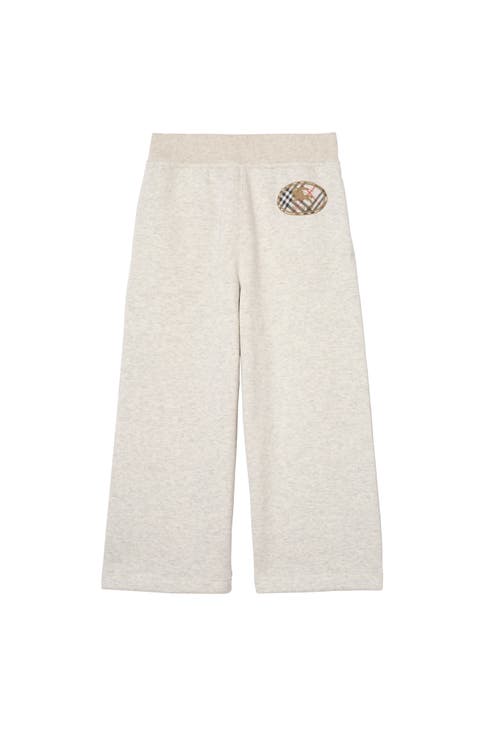 Check Knight Stamp Cotton Jogging Pants