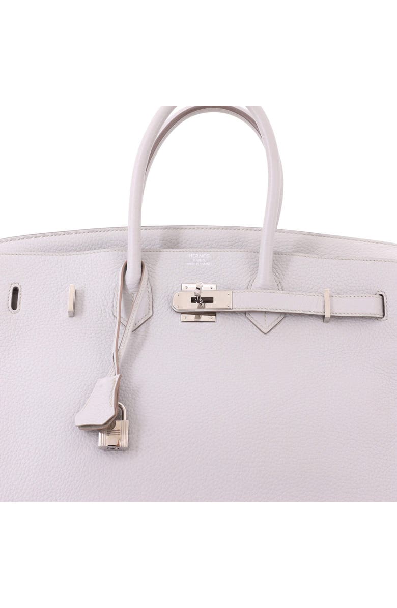 Pre-Owned Hermes Birkin Handbag Grey Clemence with Palladium Hardware 35, Alternate, color, Gris Perle