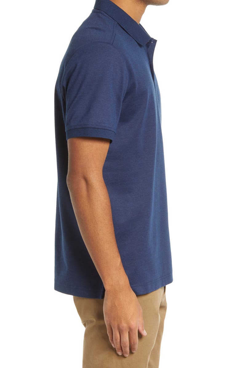 Nordstrom Tech Smart Piqué Polo, Alternate, color, Navy Blazer