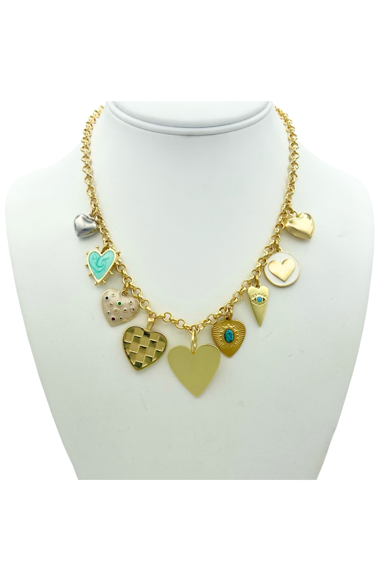 HOLST+LEE Charm Necklace, Main, color, Full Hearts