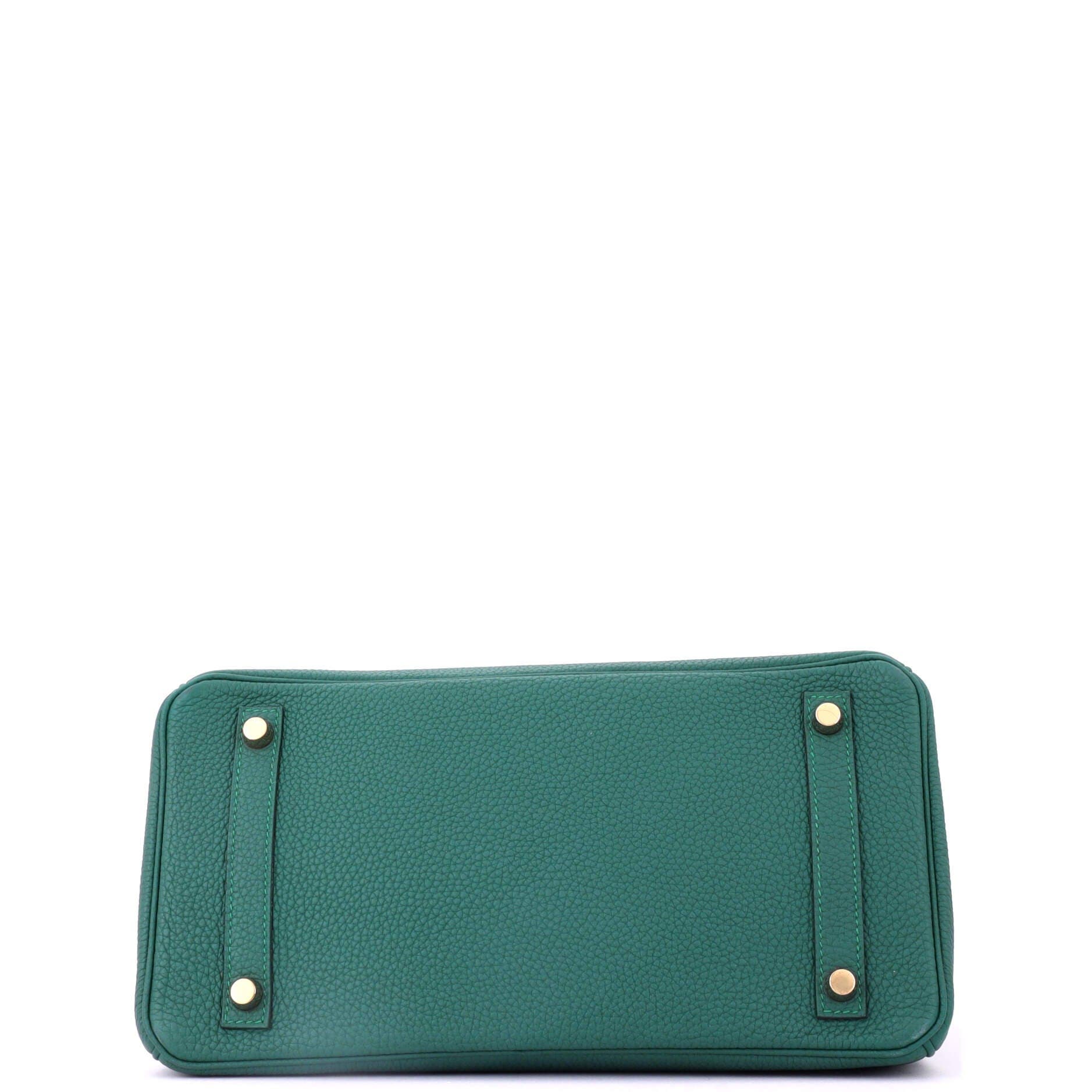 Pre-Owned Hermes Birkin Handbag Green Togo with Gold Hardware 30, Alternate, color, Malachite