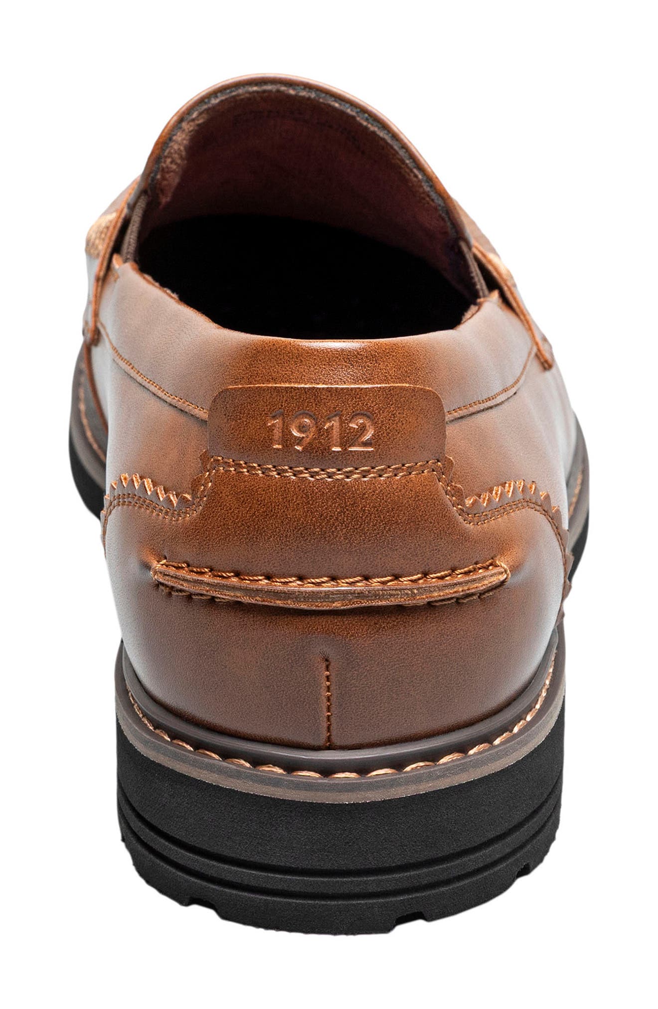 Oslo Moc Toe Penny Loafer, Alternate, color, COGNAC