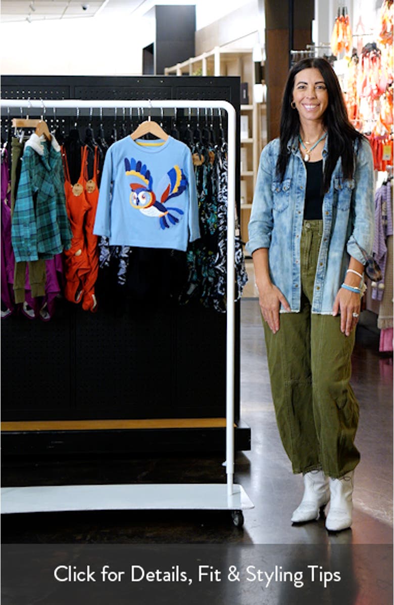 Kids' Owl Appliqué Cotton Graphic T-Shirt, sales video thumbnail