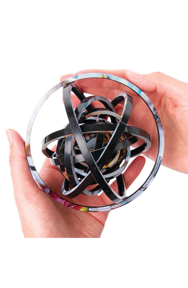 Spin Flip Burger & Fries 14 Rings 2In1 Doublesided Puzzle, Alternate, color, 