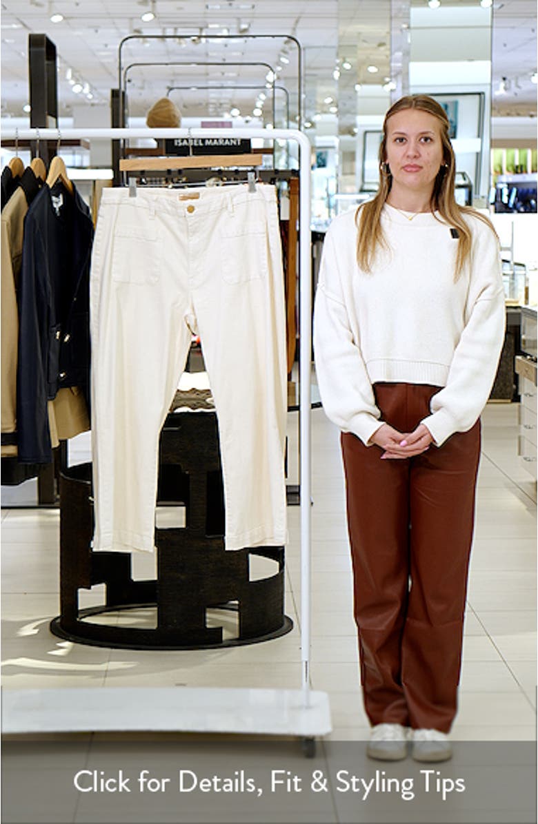 Meg High Waist Patch Pocket Wide Leg Jeans, sales video thumbnail