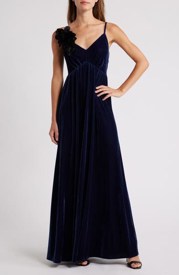 【PORTERNA】Hitch Velvet Long One Piece Chelsea28 Flower Camisole Velvet Gown | Nordstromrack