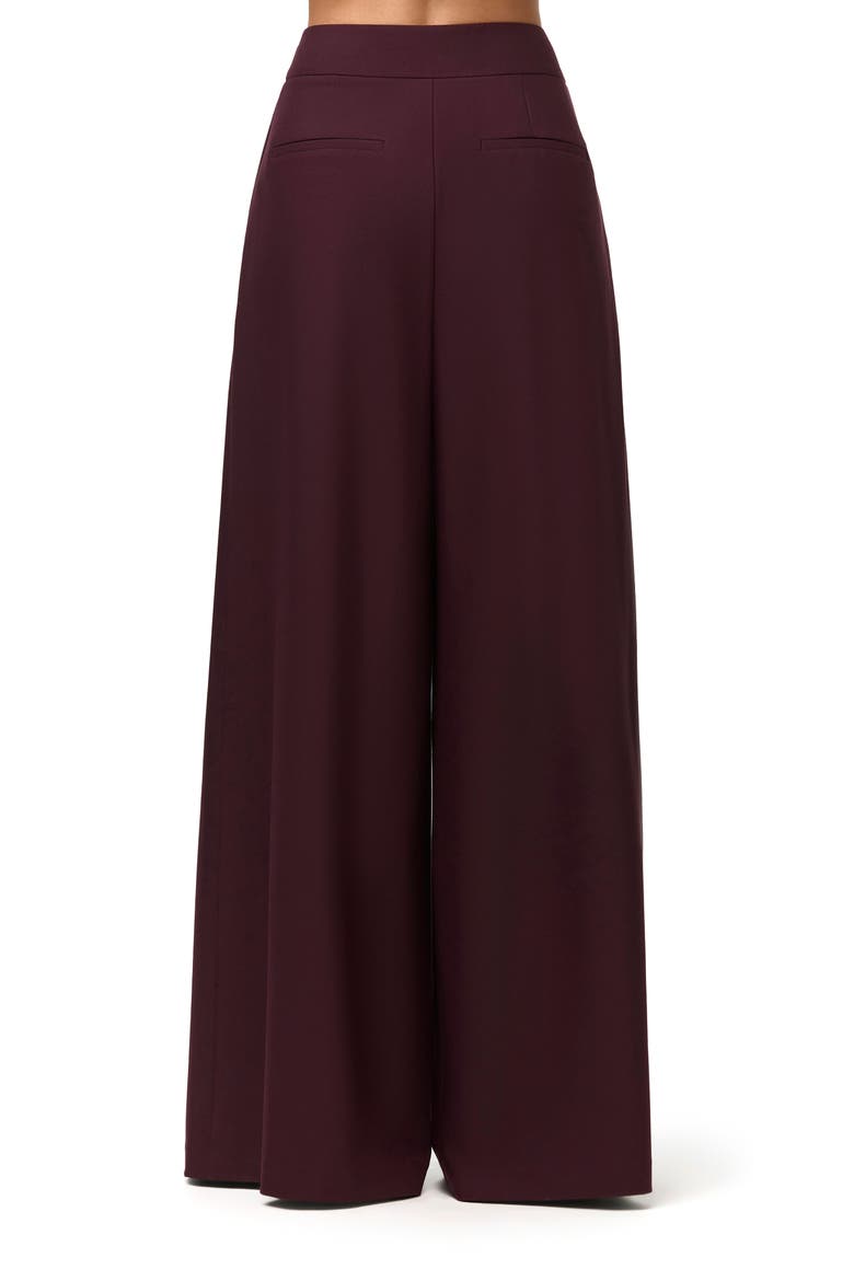 Suiting Oversize Wide Leg Pants, Alternate, color, DARK PLUM