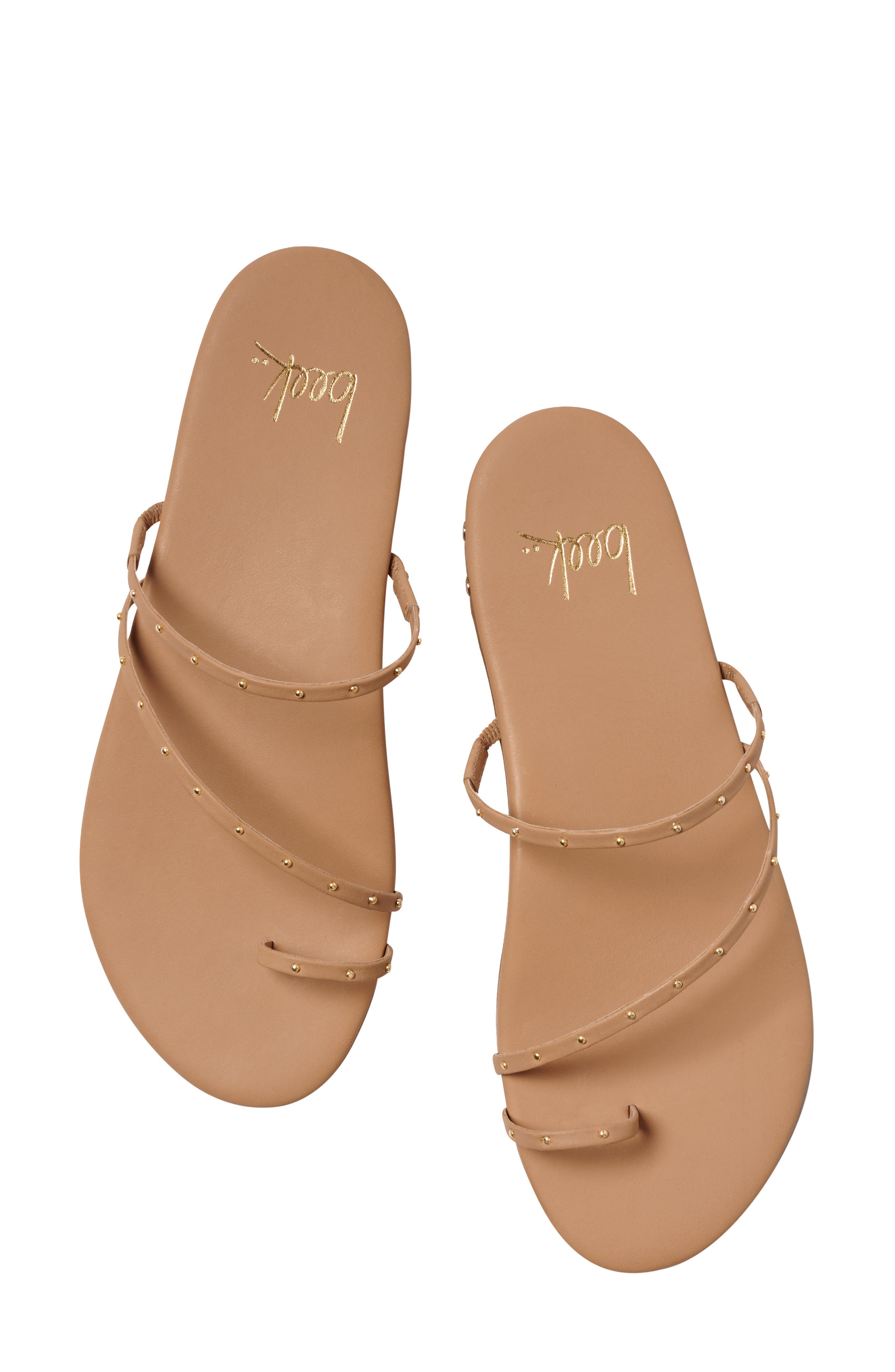 Beek Ula Studded Leather Sandal, Alternate, color, Beach