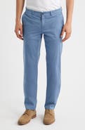 Brax Fabio Micropattern Flat Front Cotton Blend Pants