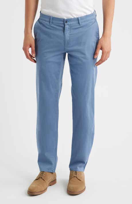 Brax Fabio Micropattern Flat Front Cotton Blend Pants