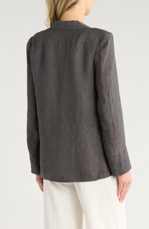 Theory Oversized Hemp Blazer In Gray