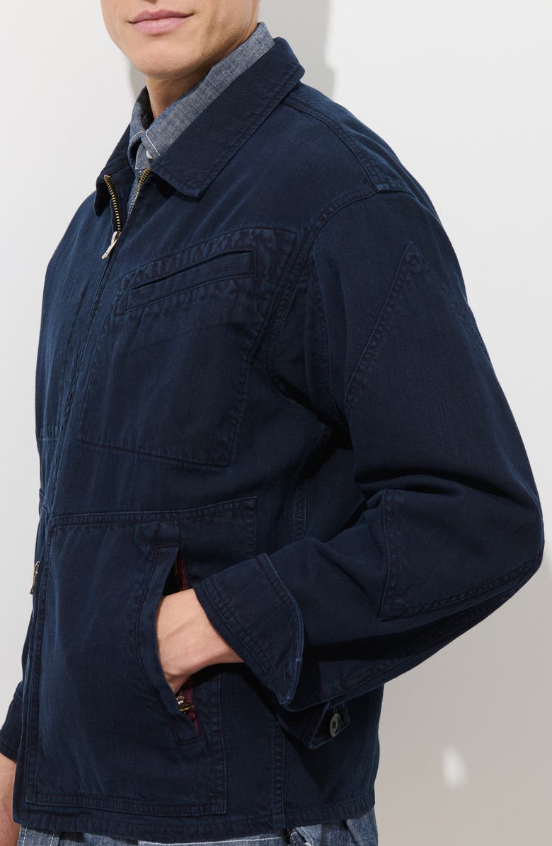 Alex Mill Andre Cotton Blend Twill Jacket, Alternate, color, Dark Navy