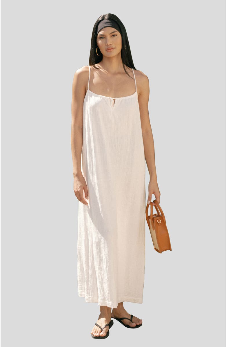 Whimsy + Row Soliel Dress, Main, color, Cream