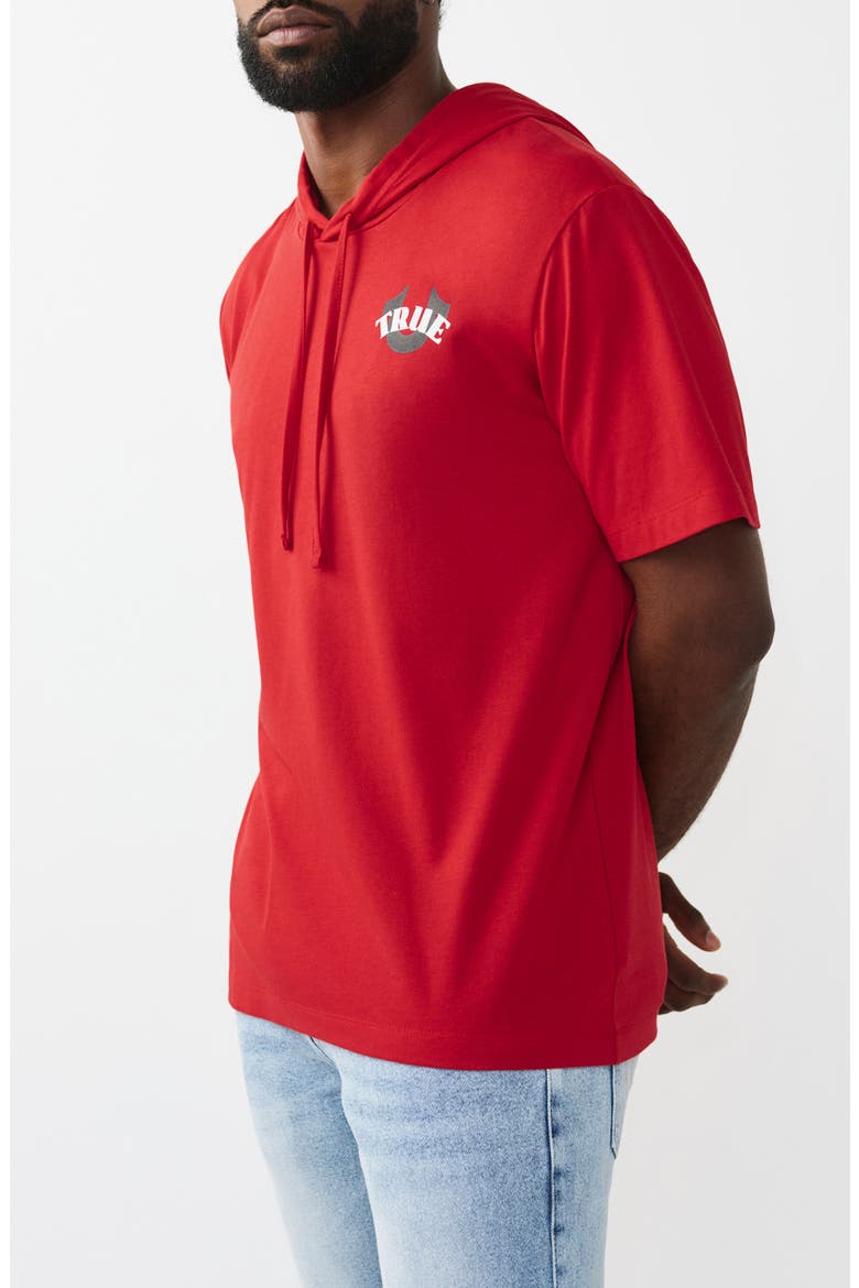 Circular Hoodie T-Shirt, Alternate, color, RED
