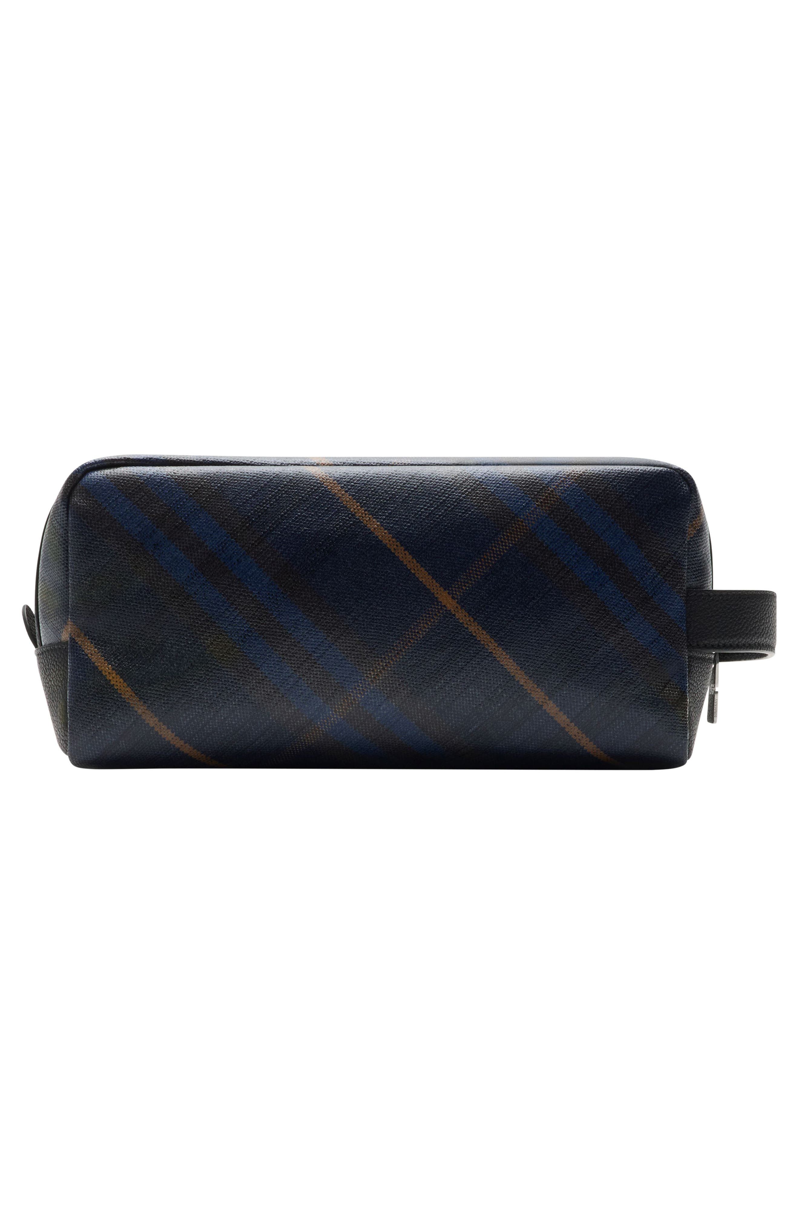 Burberry Check Dopp Kit, Alternate, color, 
