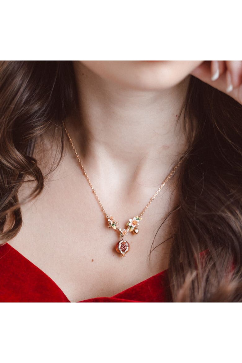 Pomegranate Necklace, Alternate, color, Pomegranate