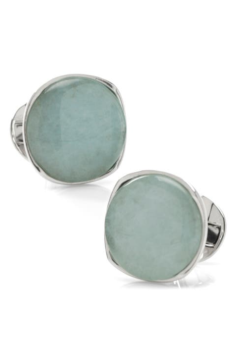 Aventurine Cuff Links
