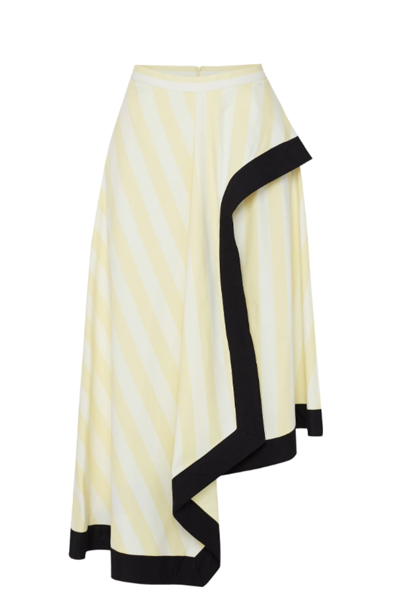 Labeca London Kayra Cotton Striped Skirt, Alternate, color, Multicolor