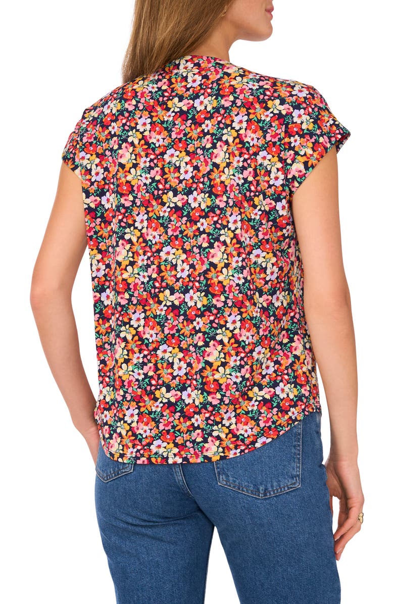 Vince Camuto Floral Short Sleeve Button-Up Shirt, Alternate, color,