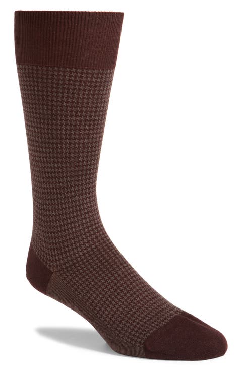 Highbury Houndstooth Dress Socks