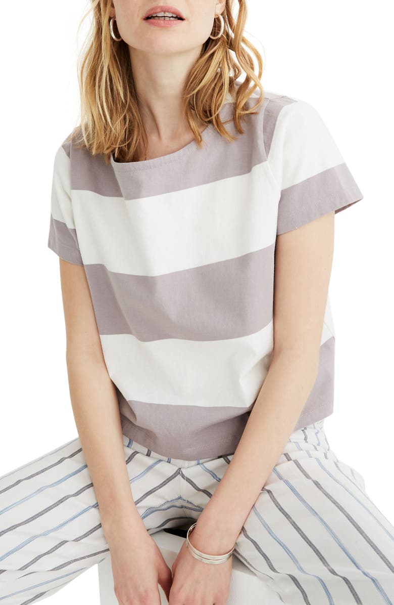 Madewell Setlist Boxy Stripe Tee, Main, color,
