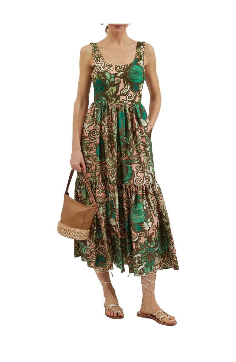 La DoubleJ Capri Dress Anemone Pink Olive, Main, color, 