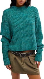 Free People Low Tide Mock Neck Sweater