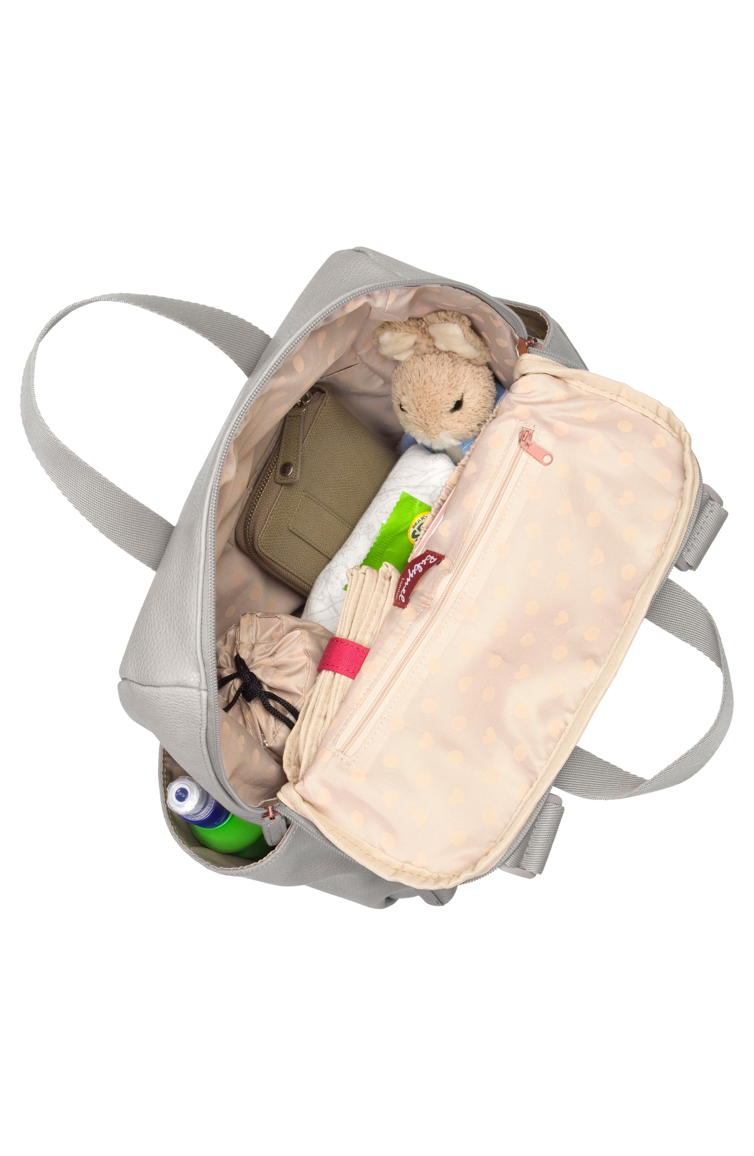 Babymel Robyn Convertible Faux Leather Diaper Backpack, Alternate, color, 