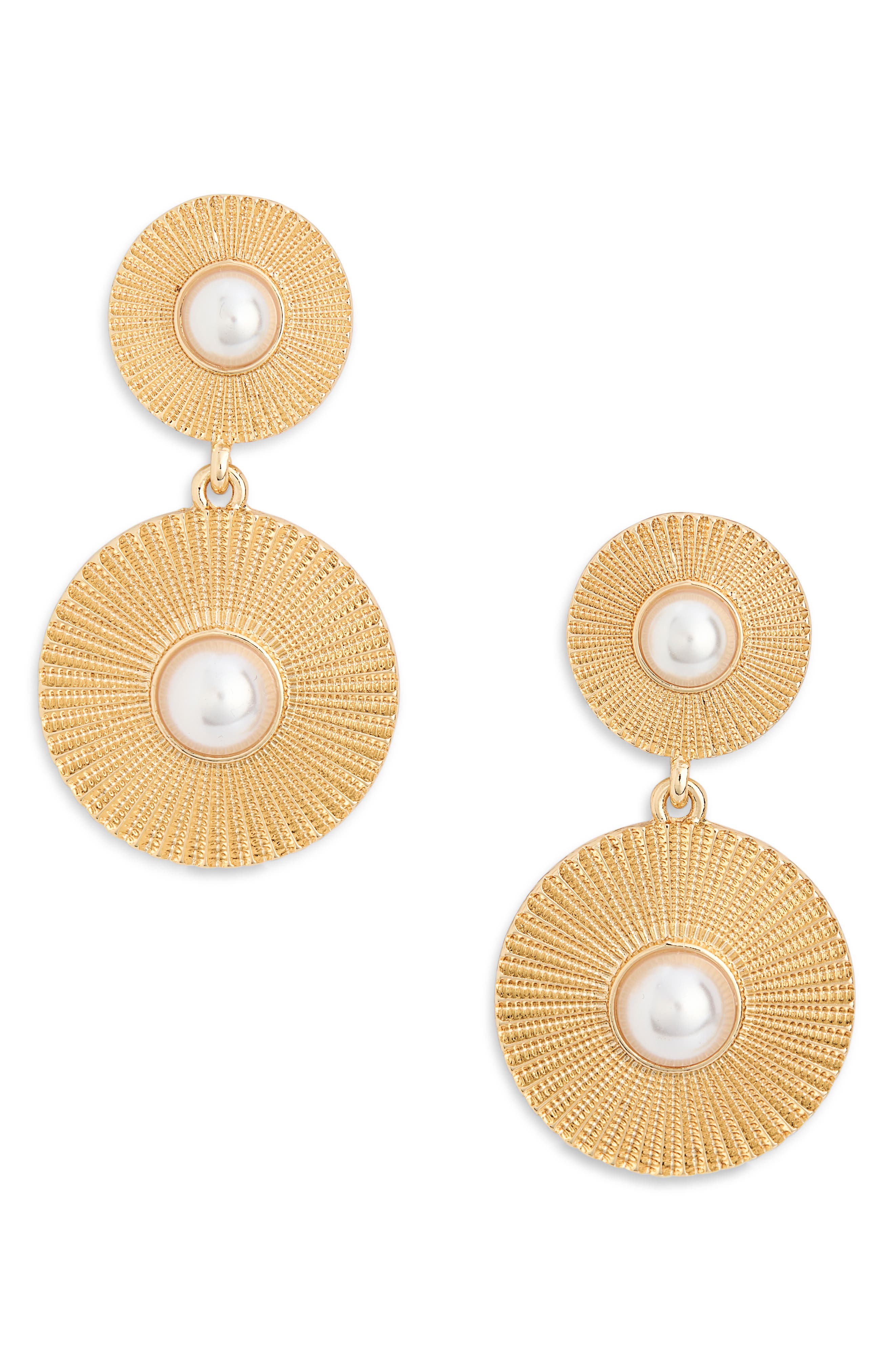 Tasha Faux Pearl Drop Earrings