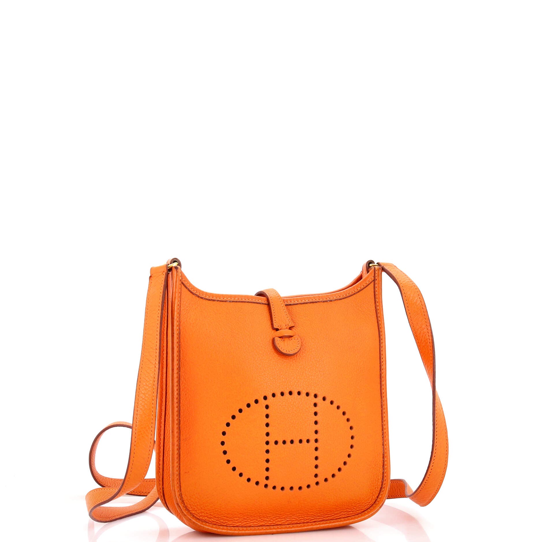 Pre-Owned Hermes Evelyne Bag Gen III Clemence TPM, Alternate, color, Orange H